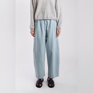 Micaela Greg Barrel Pants in Sky size Small